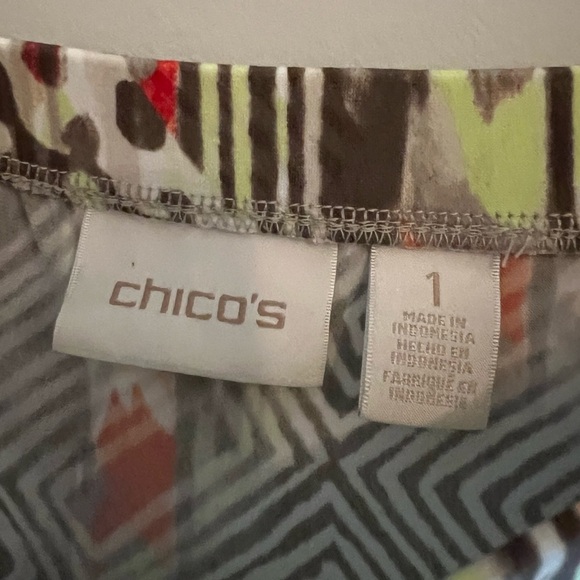 Chico’s Mixed Tribal Pull On Mia Skirt Sz M - Picture 5 of 5